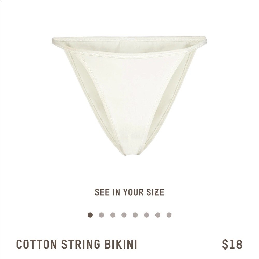 SKIMS string bikini underwear size XL
